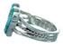 Sterling Silver Turquoise Inlay Heart Ring Size 5-1/4 SX115306